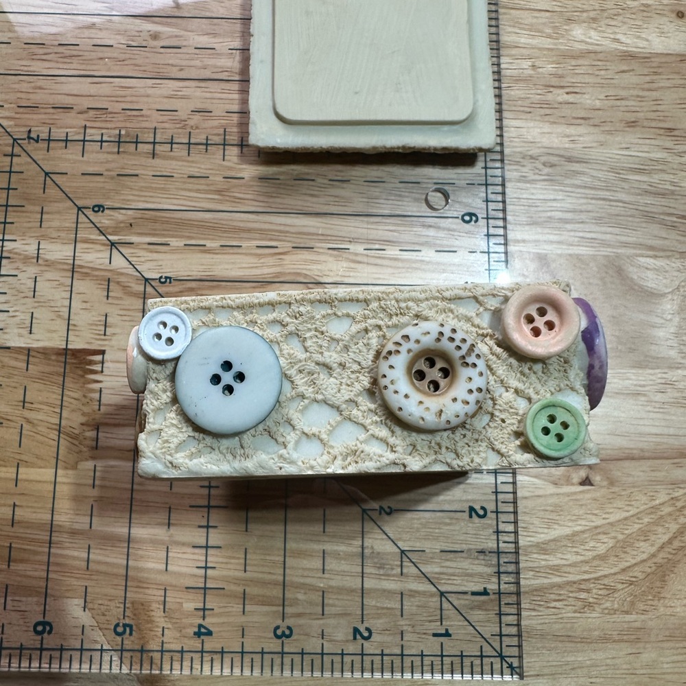 Colorful Button Ceramic Decor Box - Picture 6 of 10